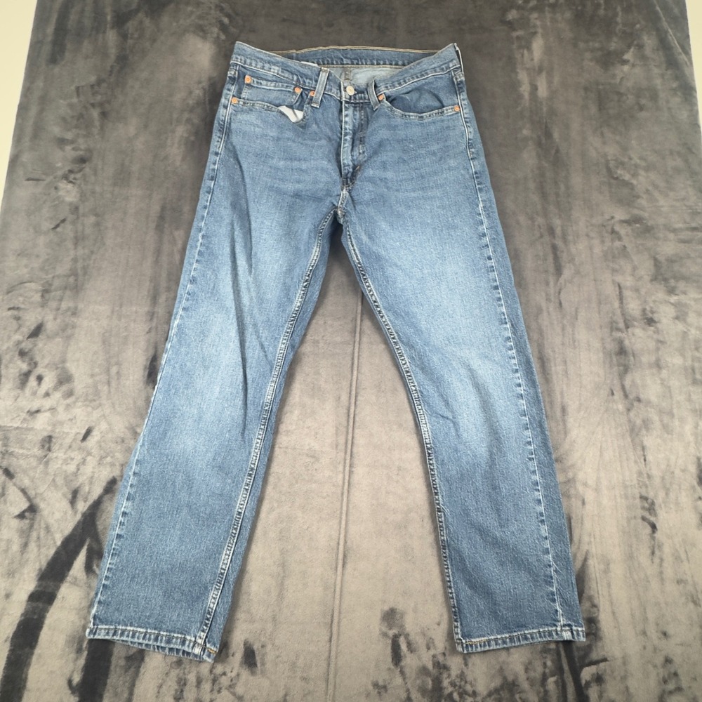 Levi's 505 Regular Fit Jeans Mens 34x30 Blue Straight Leg Denim 00505-2958